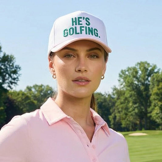 He's Golfing 3D Embroidered Two-Tone Hat