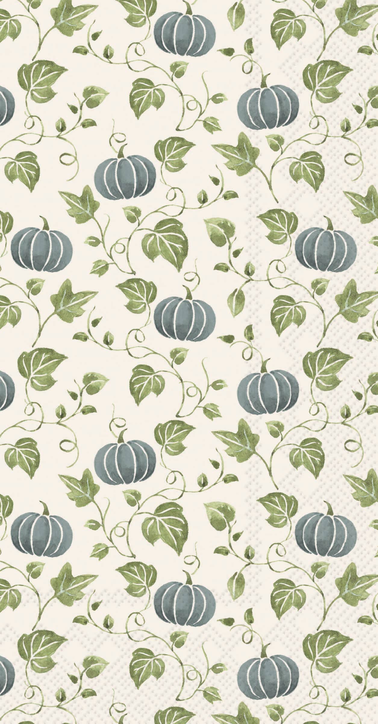 Simple Blue Pumpkin Paper Guest Towels/Dinner Napkins - 16 ct