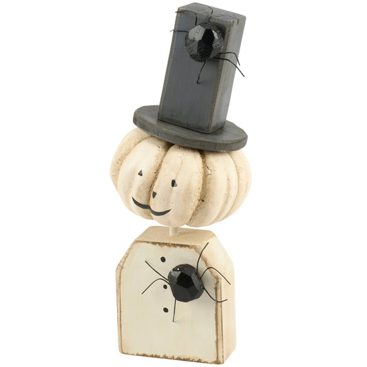 Mr. Jack or Miss Jackie Wooden Tabletop Sitter - Halloween Decor