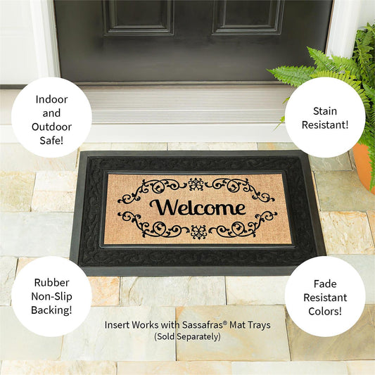 Welcome Scroll Sassafras Switch Mat Doormat Insert