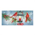 Cardinal Lantern Evergreen Sassafras Doormat Insert