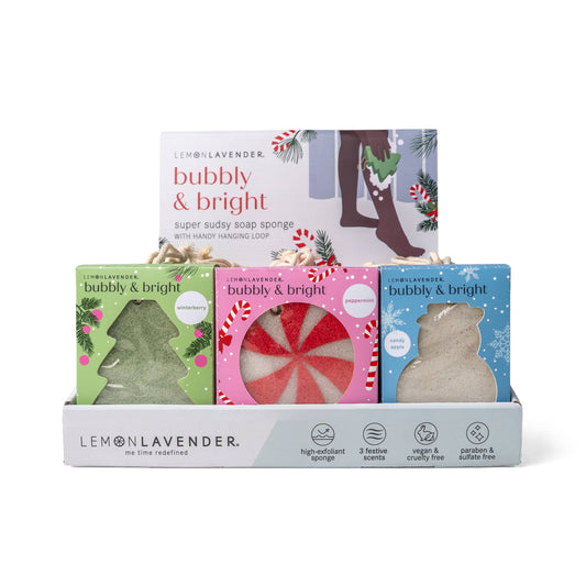 Bubbly and Bright Super Sudsy Soap Sponge - Lemon & Lavender