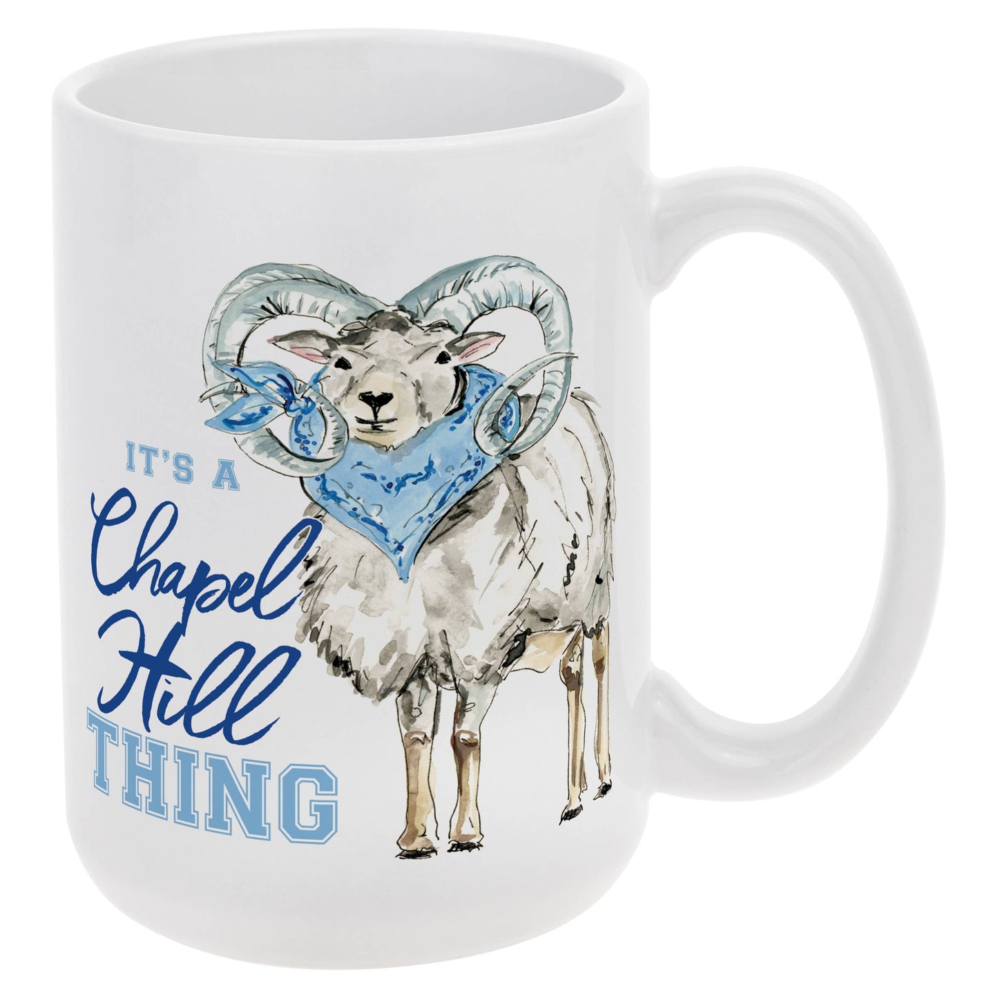 Blue Ram Chapel Hill Collegiate Ceramic Mug