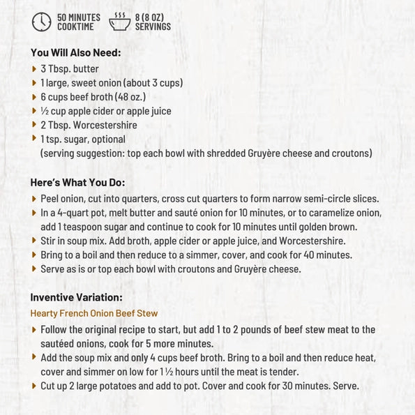 Chicago Bistro French Onion Soup Mix