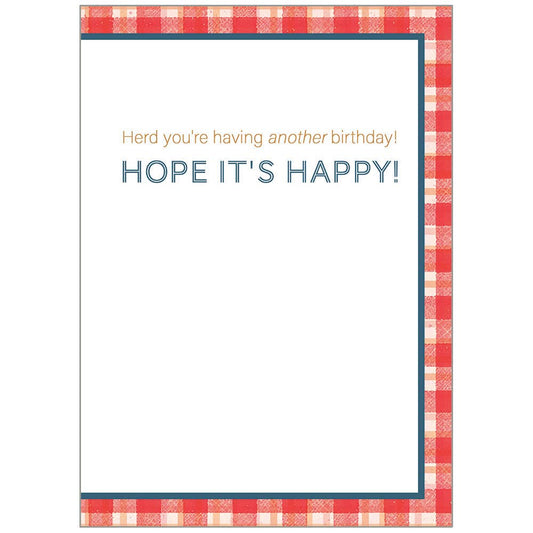 Highland Farmer -Happy Birthday Greeting Card