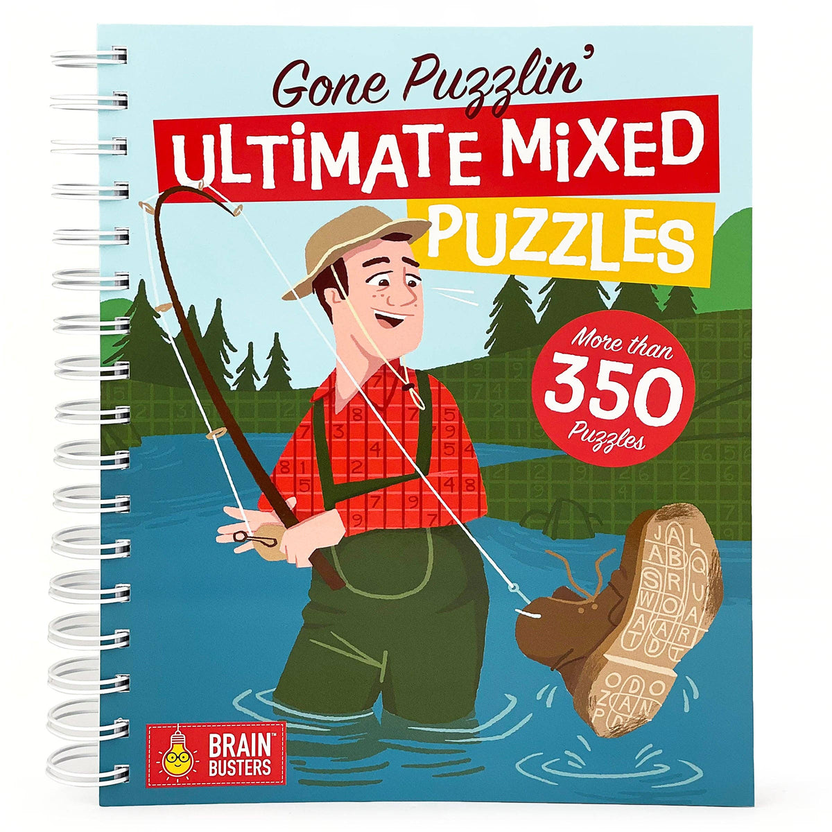 Gone Puzzlin' Ultimate Mixed Puzzles Adult Activity Book - Spiral Bound