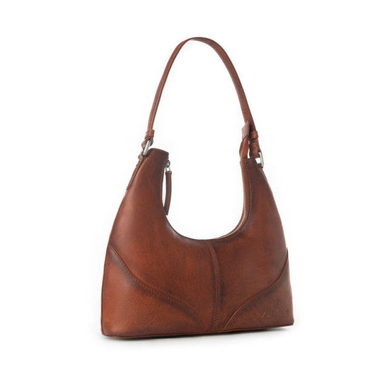 Winchester Loop Tanned Leather Shoulder Bag - Myra Zidana