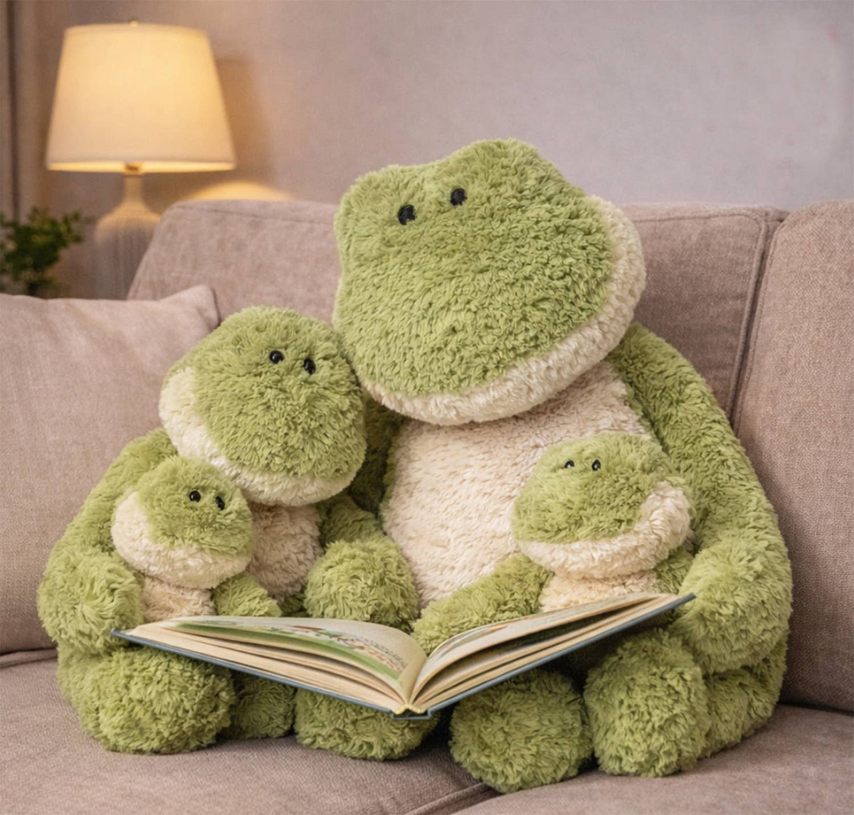 Stuart The Cuddly Frog Stuffed Animal - 14in