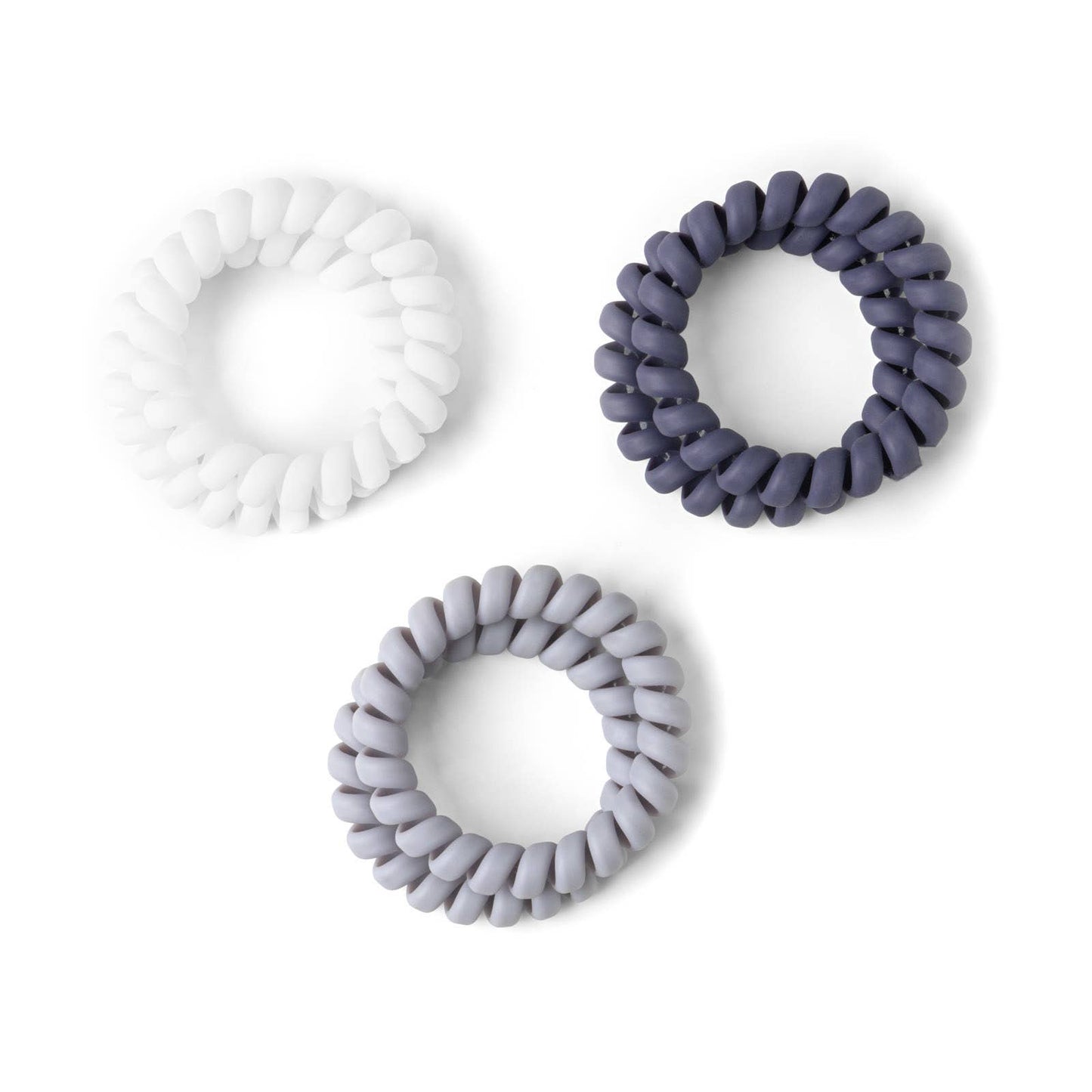 Crush Kinda Spiraling Coil Hair Ties 6 Pk - 4 Color Options