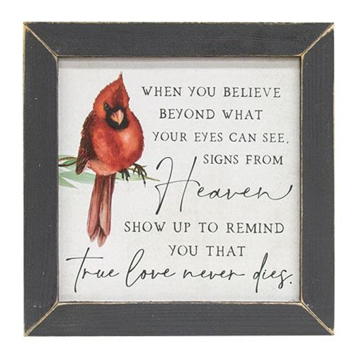 Signs from Heaven Memorial Cardinal Framed Print