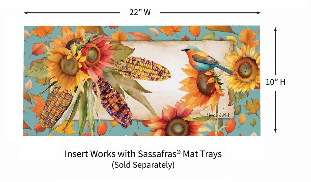 Jeweled Fall Maize Sassafras Switch Mat Doormat Insert