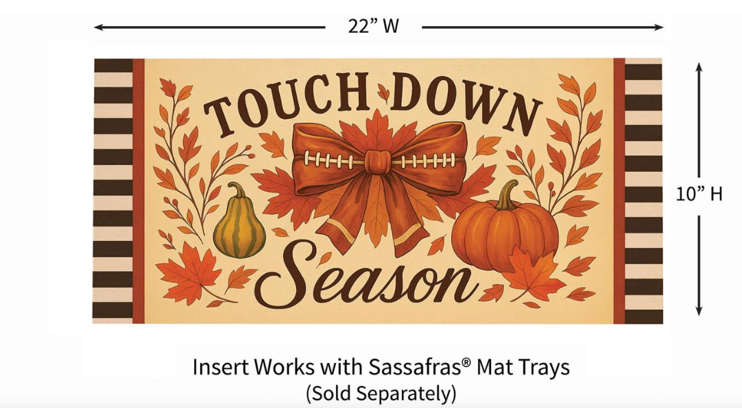 Touchdown Season Sassafras Switch Mat Doormat Insert