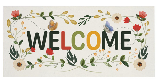 Wildflower Welcome Sassafras Switch Mat Doormat Insert