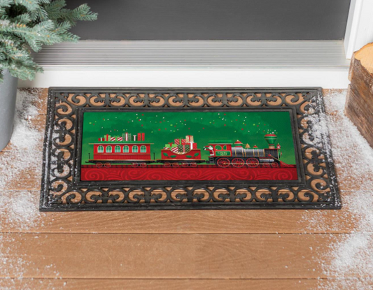North Pole Express Christmas Sassafras Switch Mat Door Mat Insert
