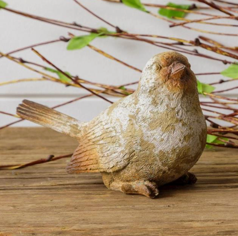 Bird Statuary - Natural Weathered Finish