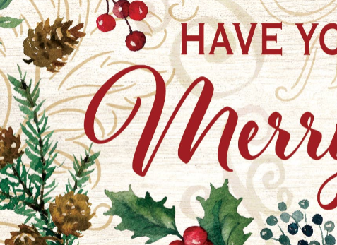 Have Yourself a Very Merry Christmas Signature Sign - Custom Decor