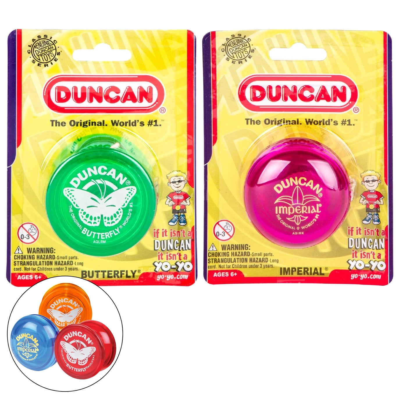 Duncan Classic Yo-Yo - Butterfly or Imperial Style