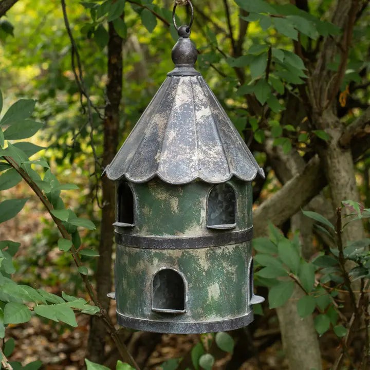 Feathered Friends Hotel - Metal Birdhouse