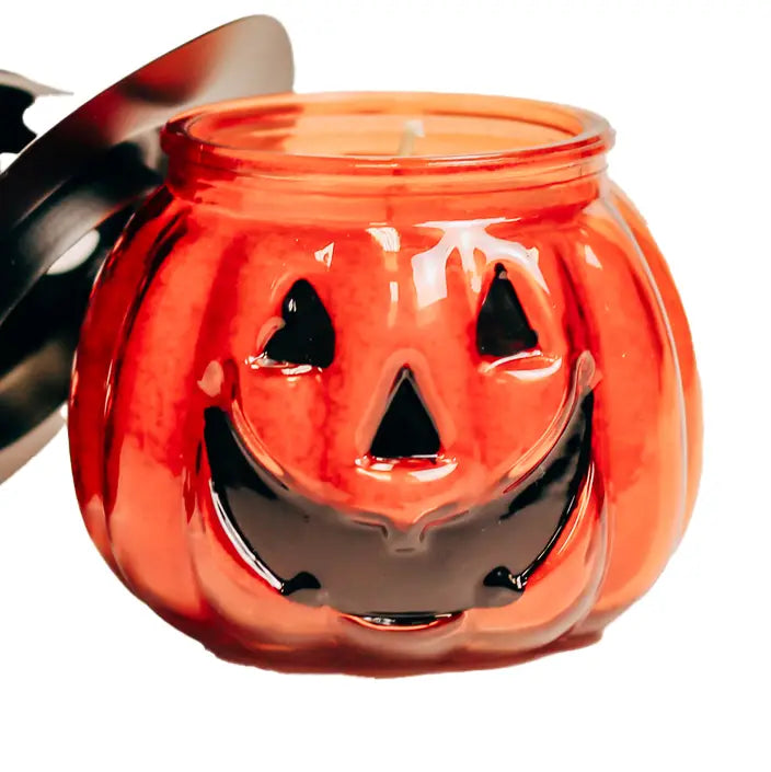 Jack-o-Lantern Candle (10oz.) – Orange Cinnamon Clove