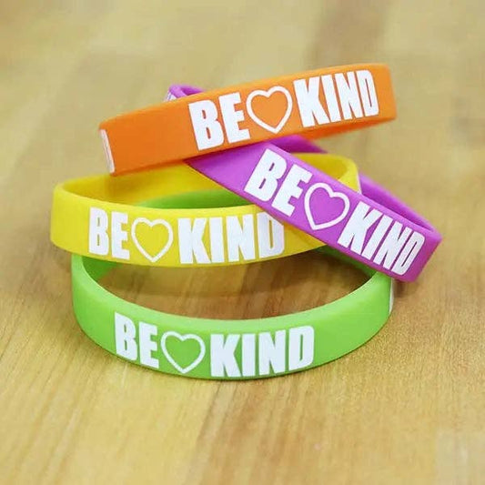 "Be Kind" Silicone Bracelet - Assorted Color