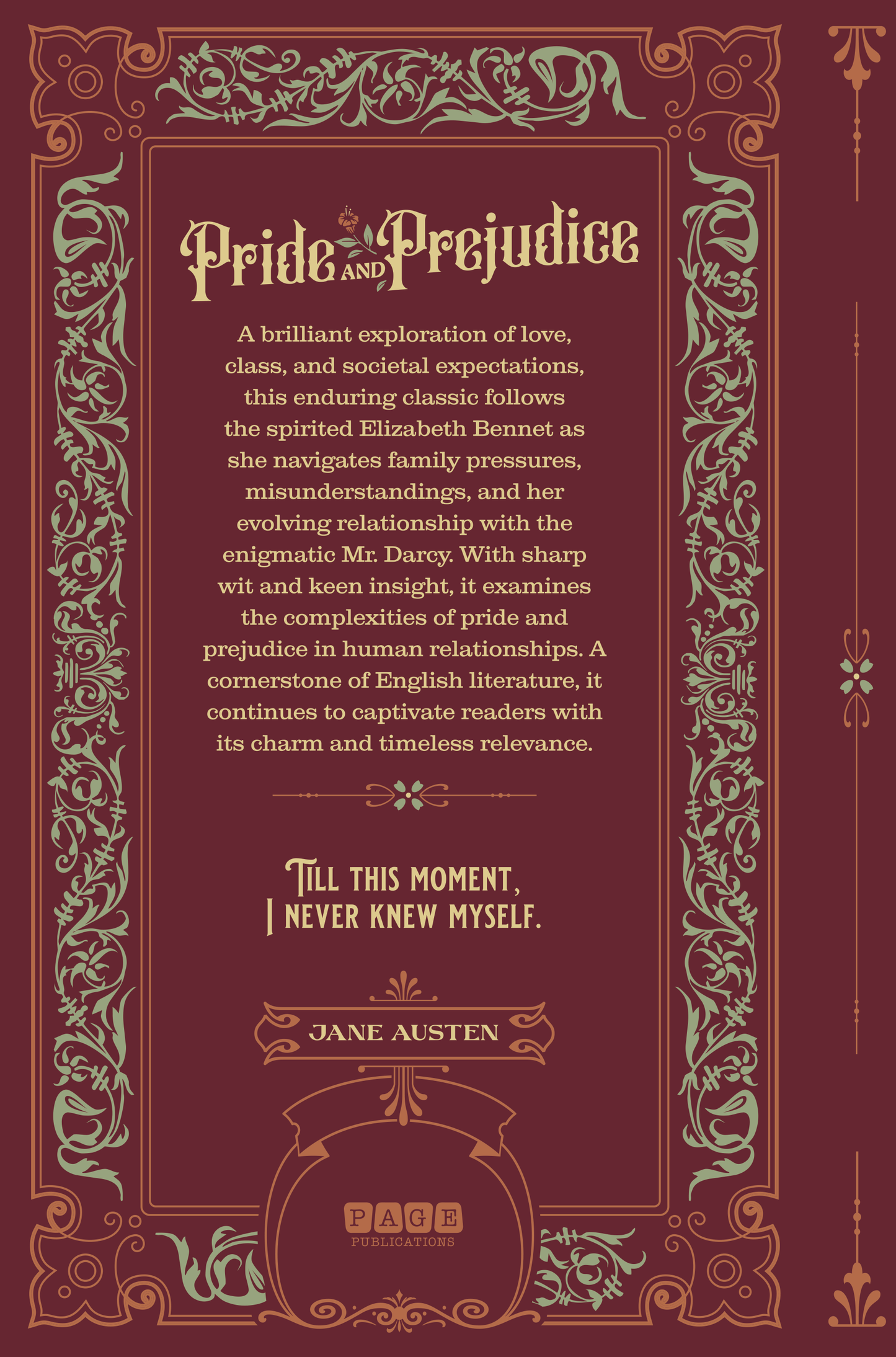 Pride & Prejudice - Deluxe Hardcover Book