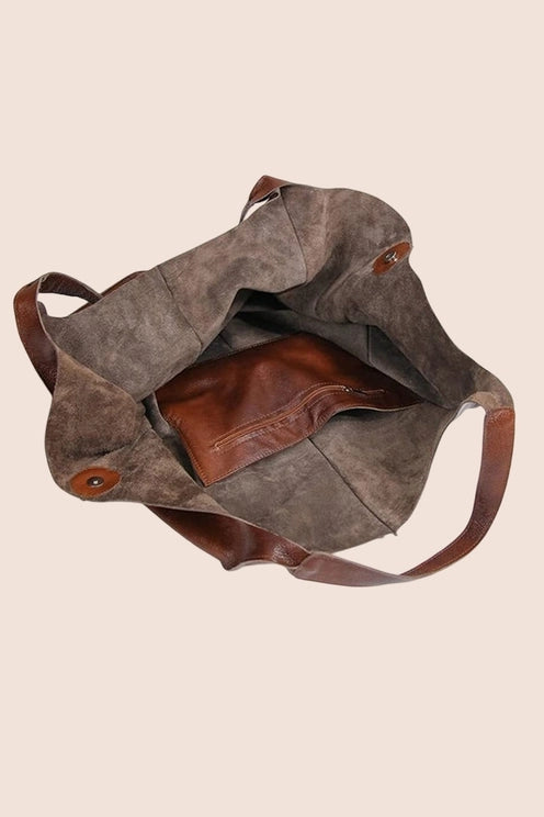 Oversize Large Capacity Soft Vegan Leather Bag