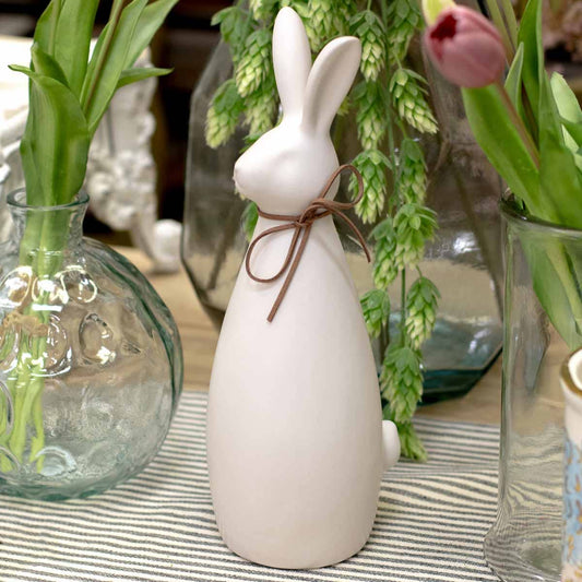 Alice Bunny Statuary - White 12"