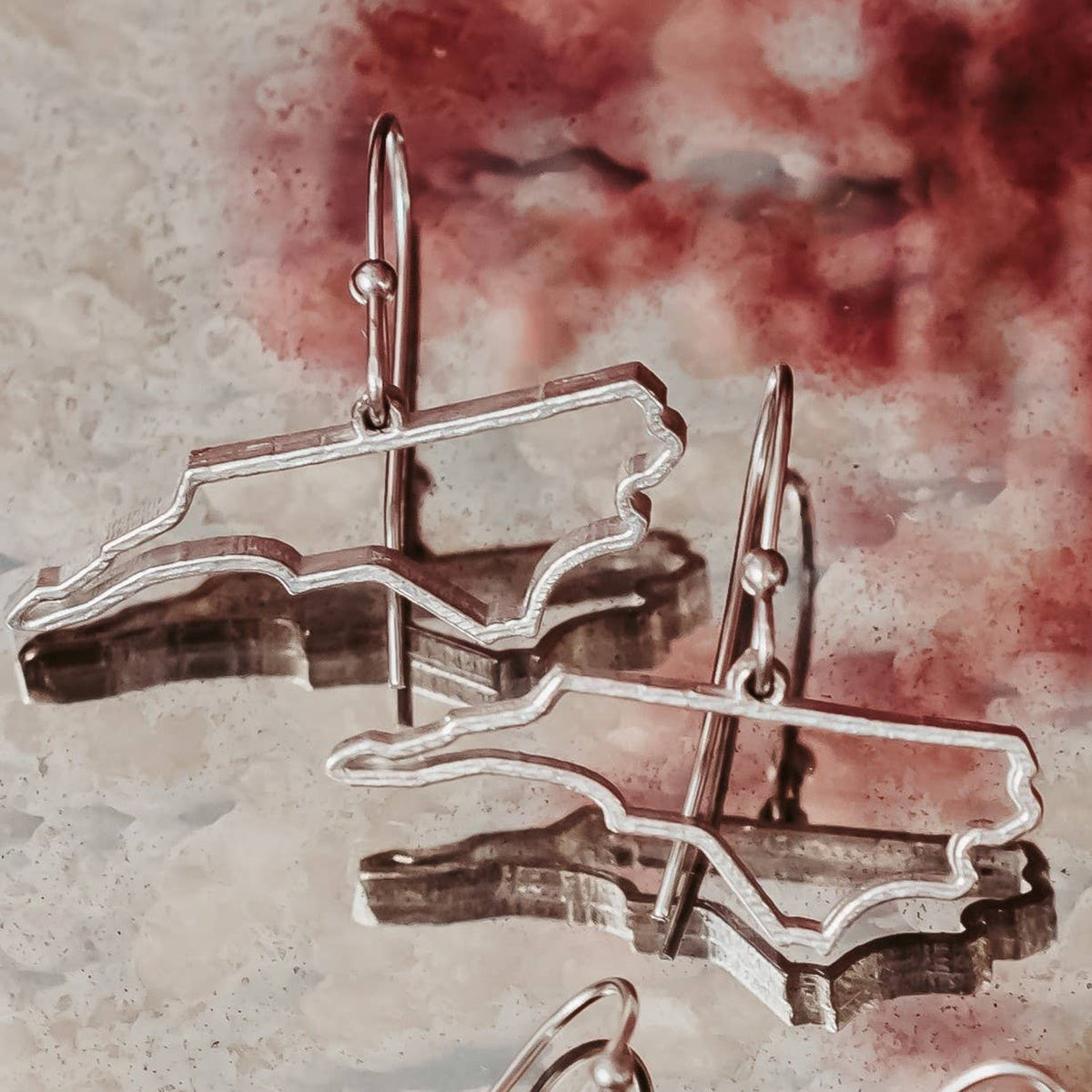 North Carolina Pewter Earrings