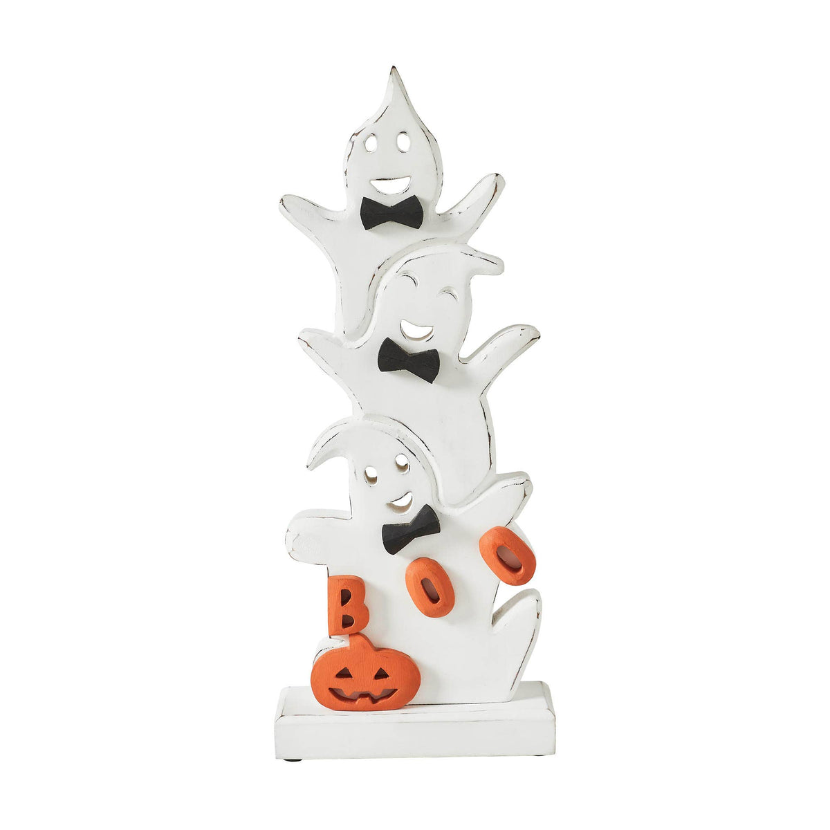 Ghost Stack BOO Wooden Decor