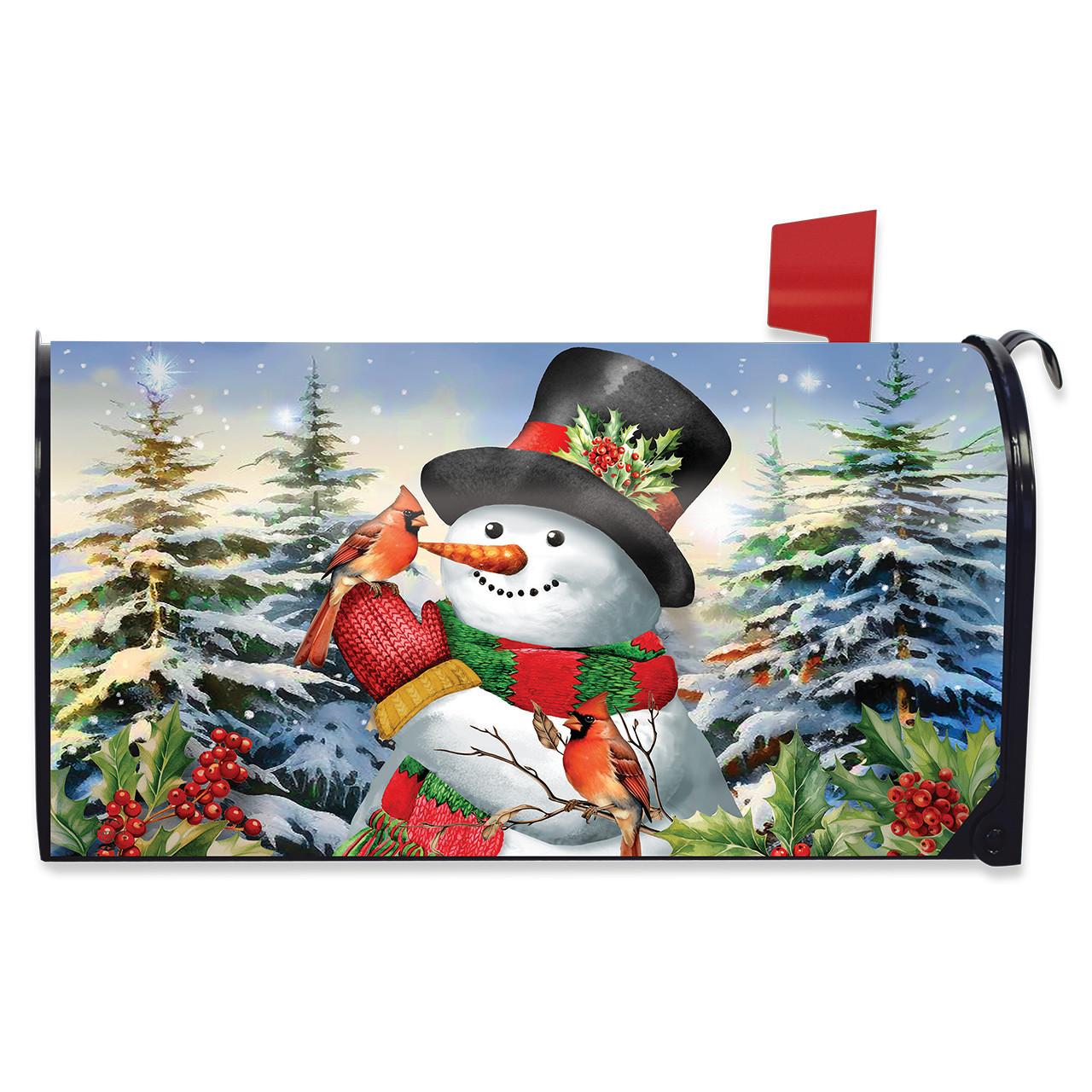 Winter Friends Snowman Mailbox Cover