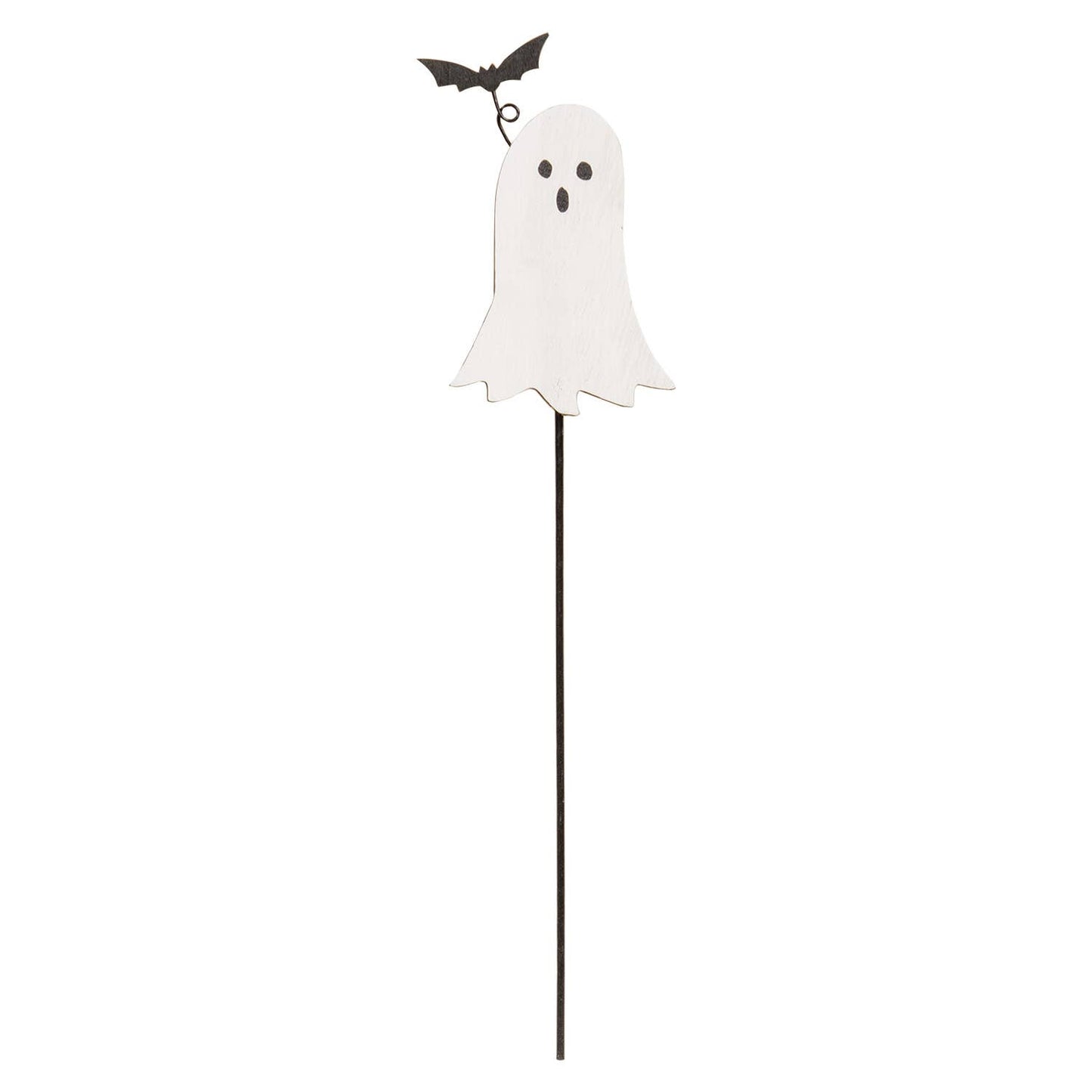 Wooden Ghost & Bat Plant Pokes - 3 Options