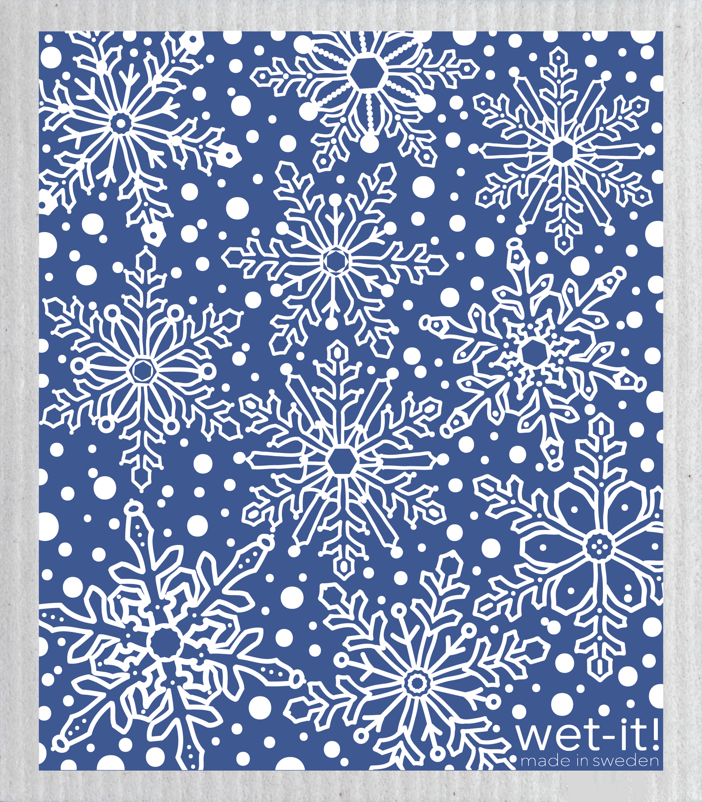 Winter Day Blue Swedish Cloth