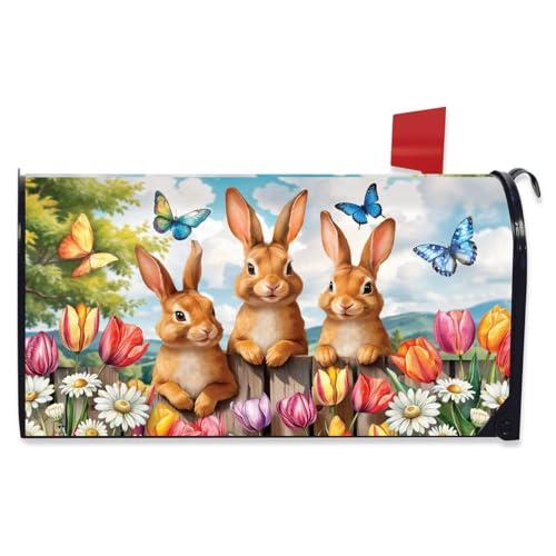 Bunny Greetings Mailbox Cover - Standard Size