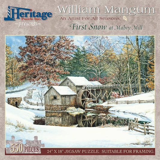 First Snow 550 Piece Puzzle - Heritage Puzzle