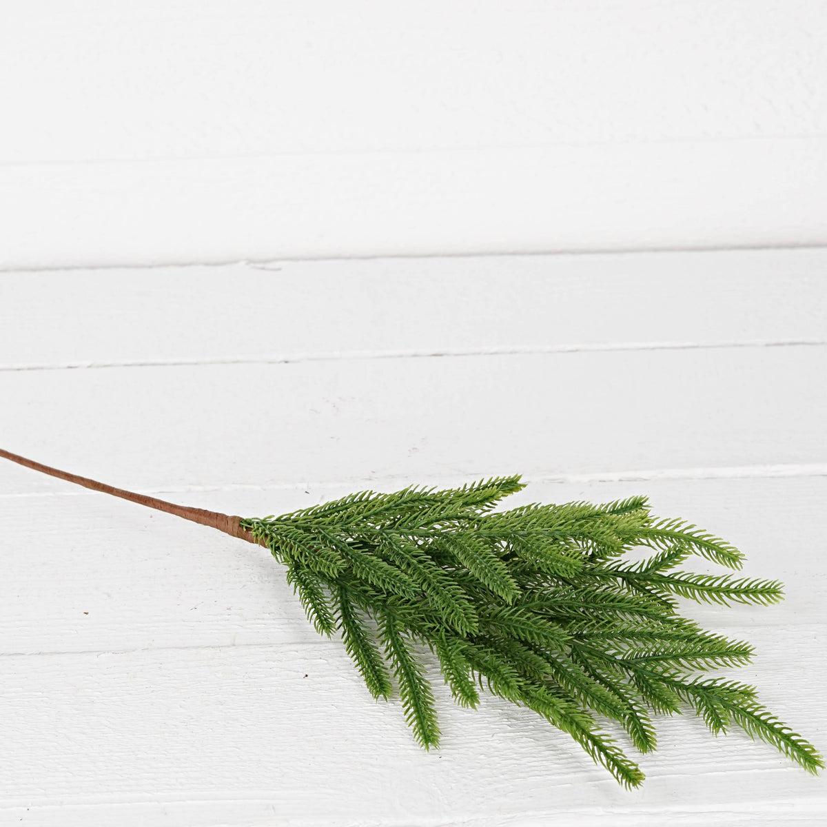 Soft Touch Evergreen Norfolk Pine Christmas Floral Stem - 18"