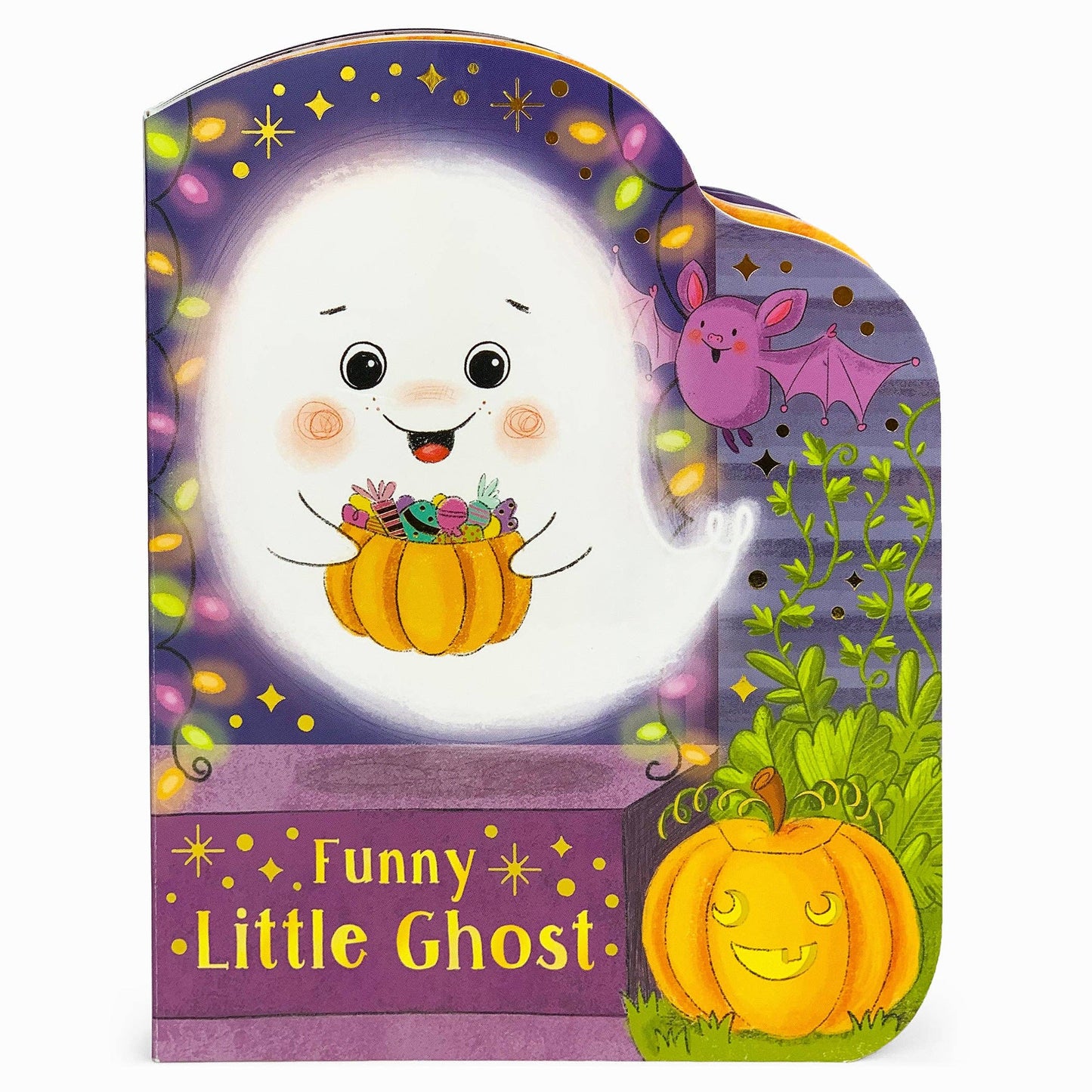 Funny Little Ghost Novelty Shaped Halloween Board Book - Children