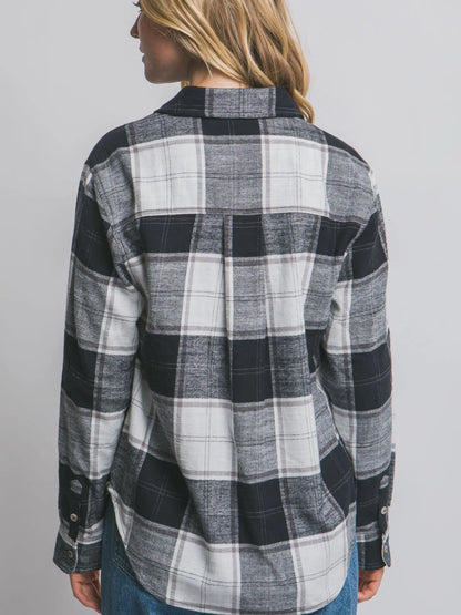Plaid Flannel Button-Down Shirt - Color Options