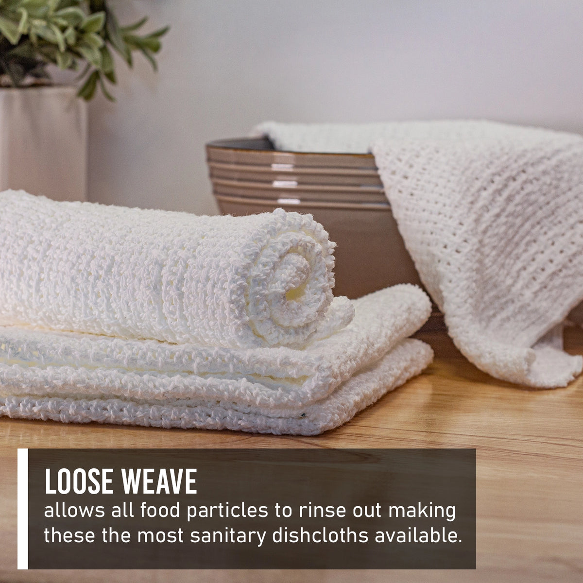 Country Cottons 100% Cotton Dishcloths - Set of 4