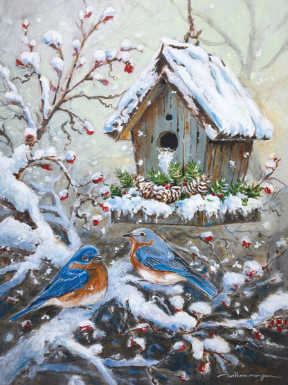 William Mangum Nestled in Hope 550 Piece Winter Heritage Puzzle