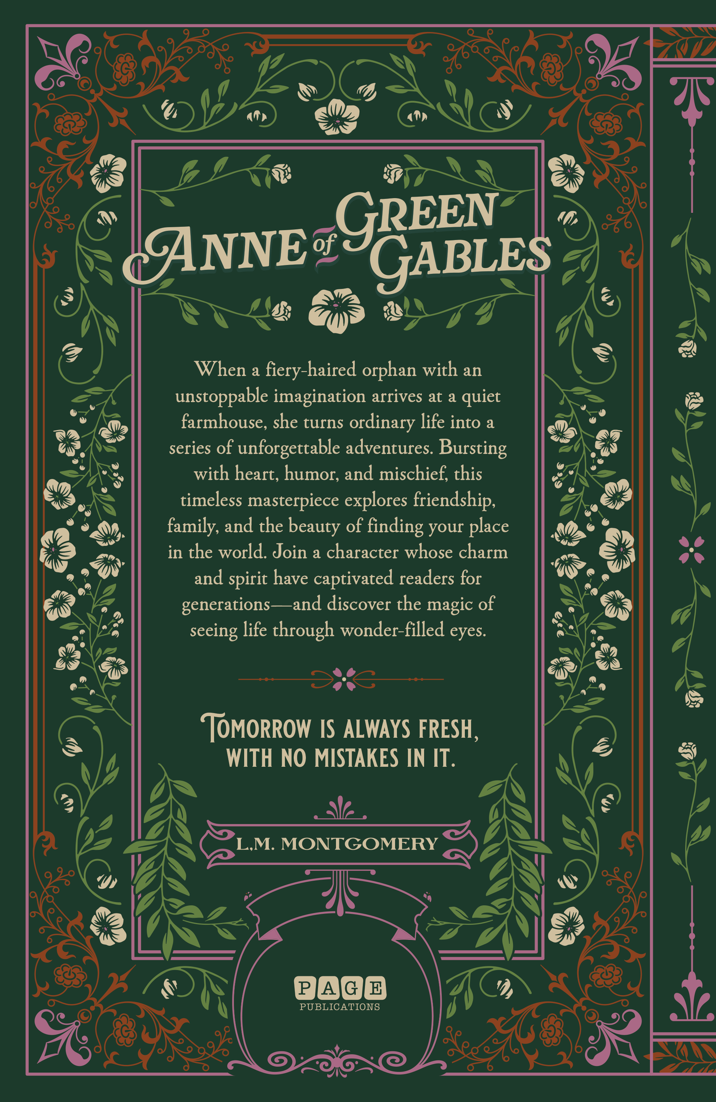 Anne of Green Gables - Deluxe Hardcover Book