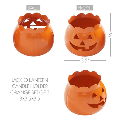 Jack-O-Lantern Candle Holder - 3 Color Options