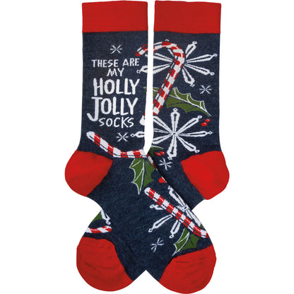 These Are My Holly Jolly Socks - Christmas