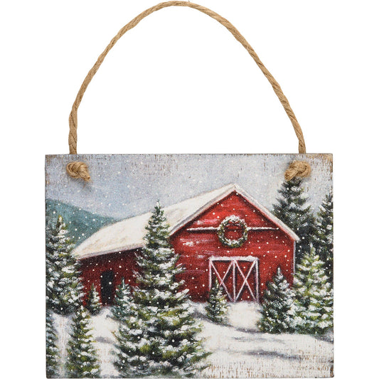 Wintry Farm Christmas Ornament - 3 Designs