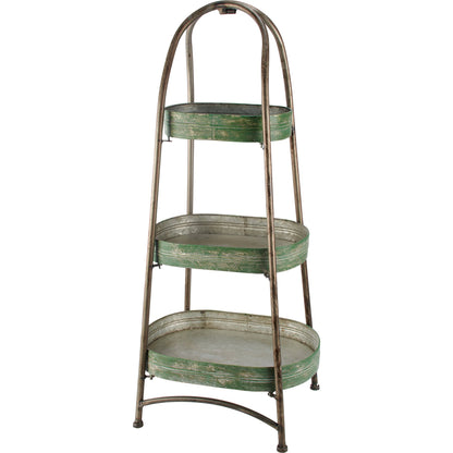 Metal Three Tiered Ladder Tray