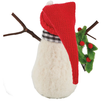 Felt Snowman Critter Sitter - 2 Options Joy or Wreath