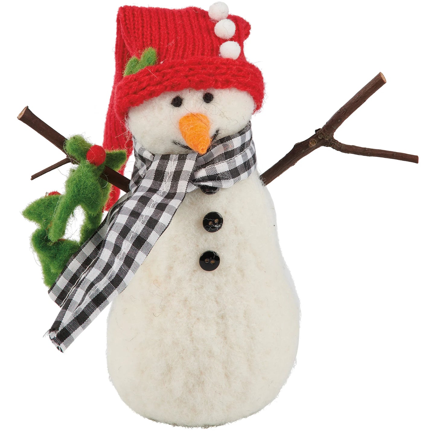 Felt Snowman Critter Sitter - 2 Options Joy or Wreath