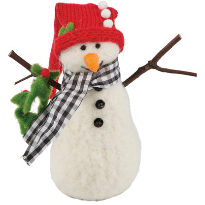 Felt Snowman Critter Sitter - 2 Options Joy or Wreath