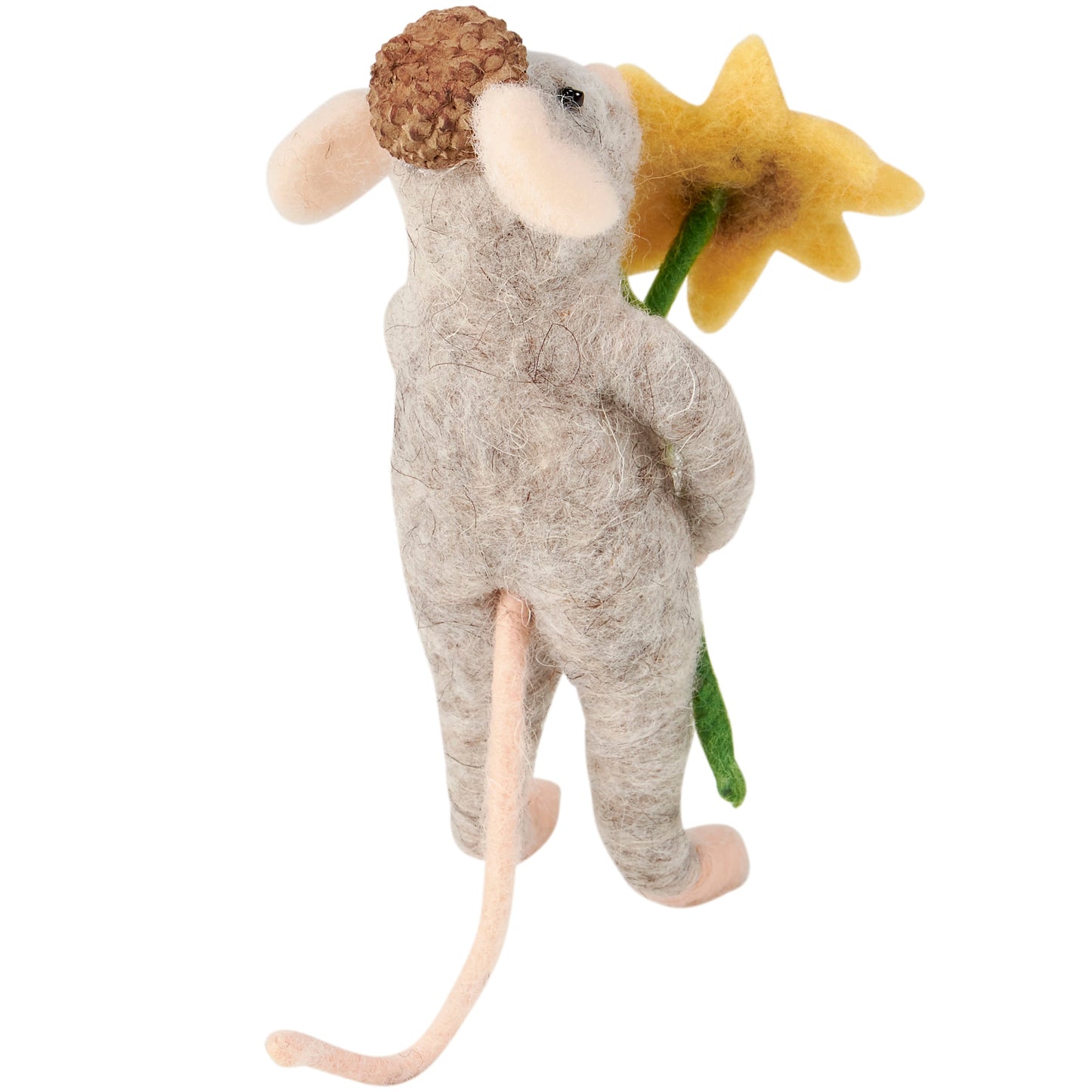 Sunflower Acorn Hat Felt Mouse Critter