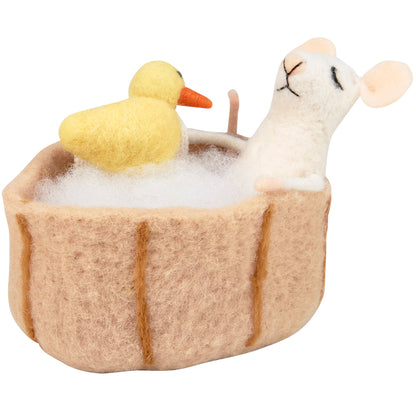 Bathtub Felt Mouse Critter