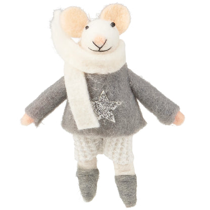 Happy New Year Mice Critter - Felt Mouse - 2 Options